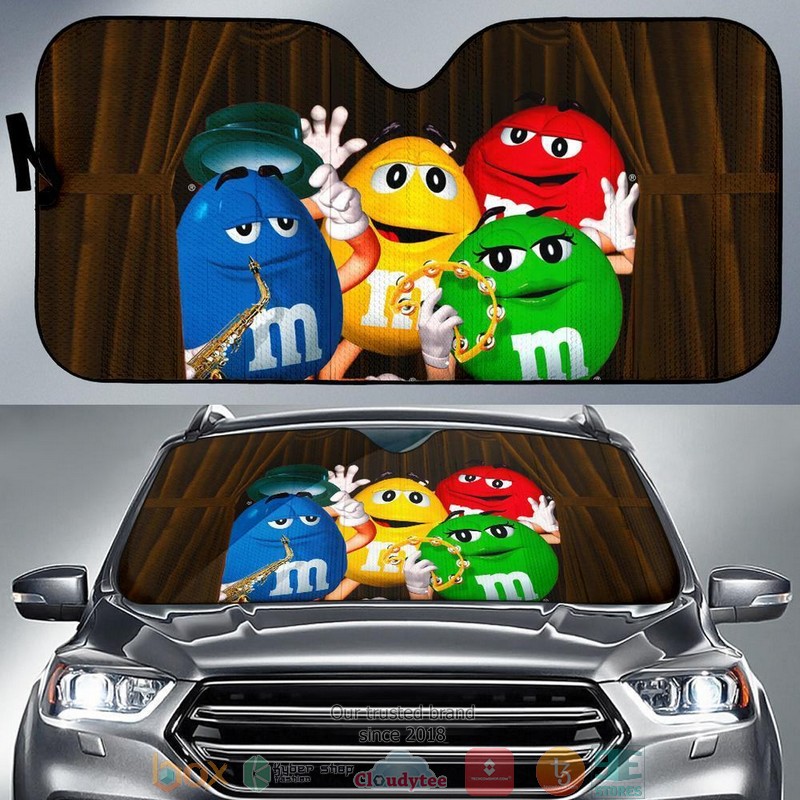 M&M Chocolate Band Car Sunshades