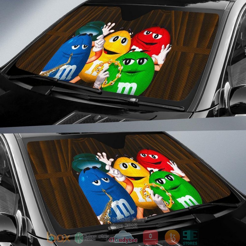 M&M Chocolate Band Car Sunshades 3 M&M Chocolate Band Car Sunshades word1