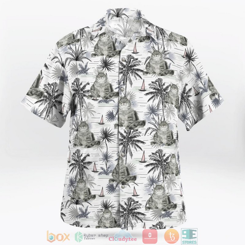 Maine Coon Cat Hawaii 3D Shirt 3 Maine Coon Cat Hawaii 3D Shirt word2