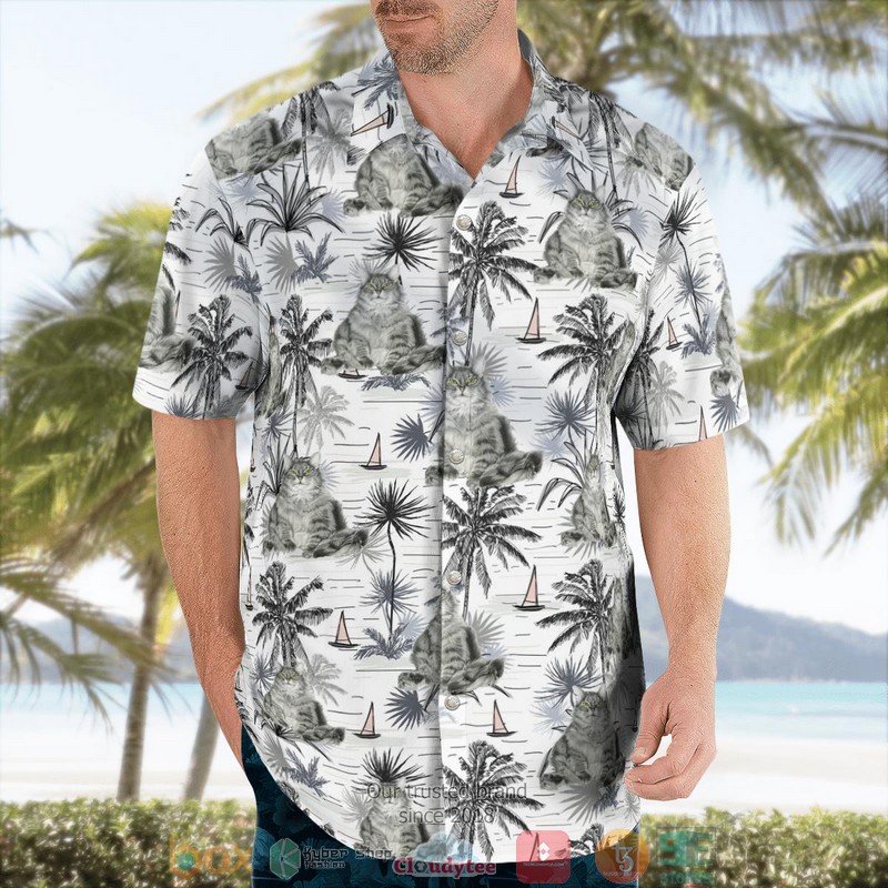 Maine Coon Cat Hawaii 3D Shirt 4 Maine Coon Cat Hawaii 3D Shirt word2