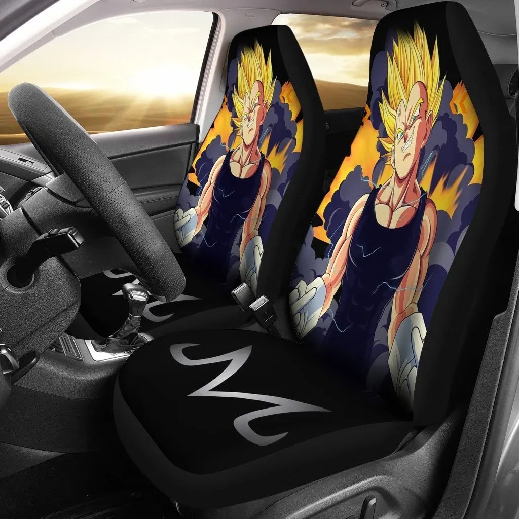 Majin Vegeta Dragon Black Anime Ball Limited Car Seat Covers word2