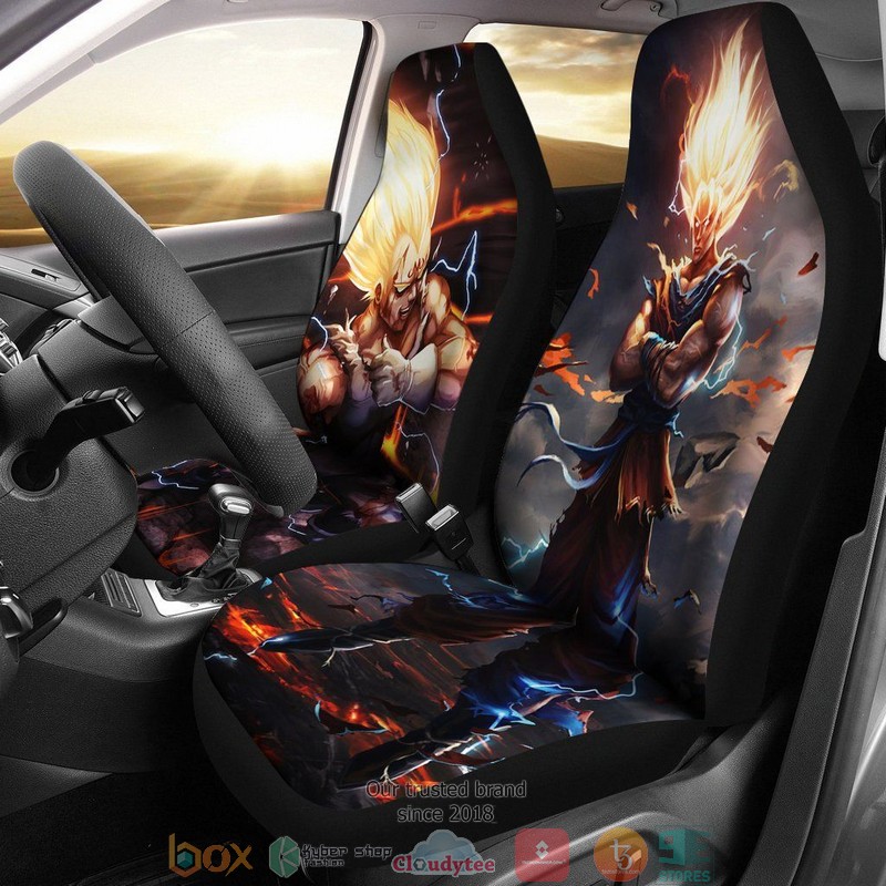 Majin Vegeta Dragon Ball Fire Dark Limited Car Seat Covers