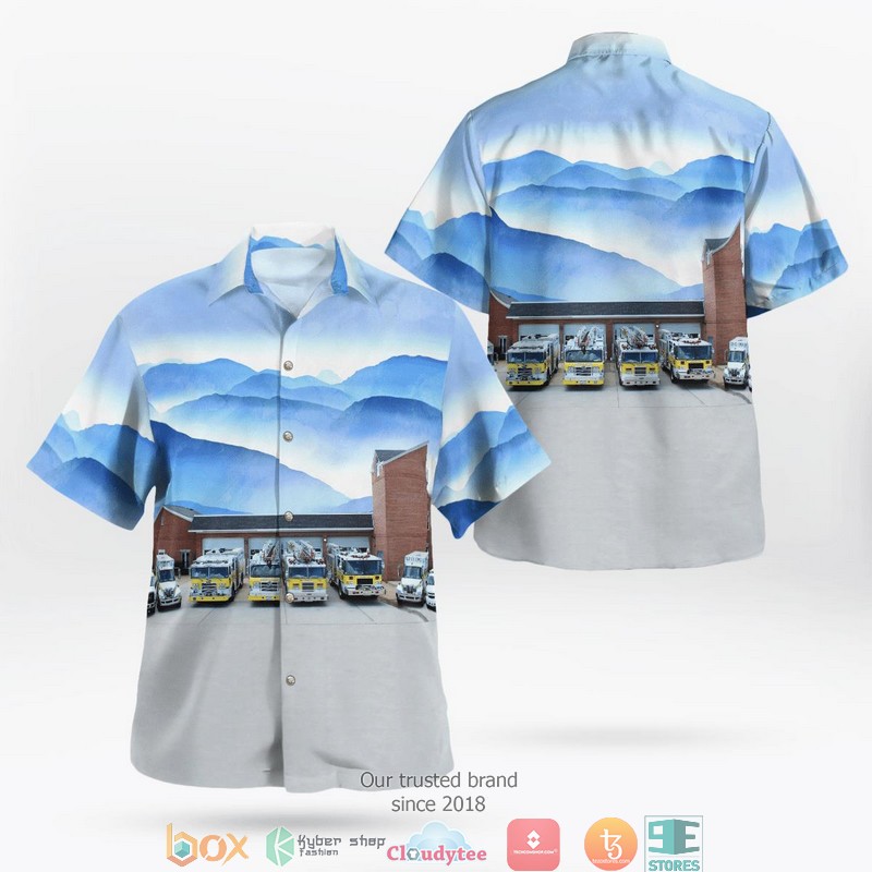 Manassas Virginia Stone House Volunteer Fire n Rescue Hawaiian Shirt word3