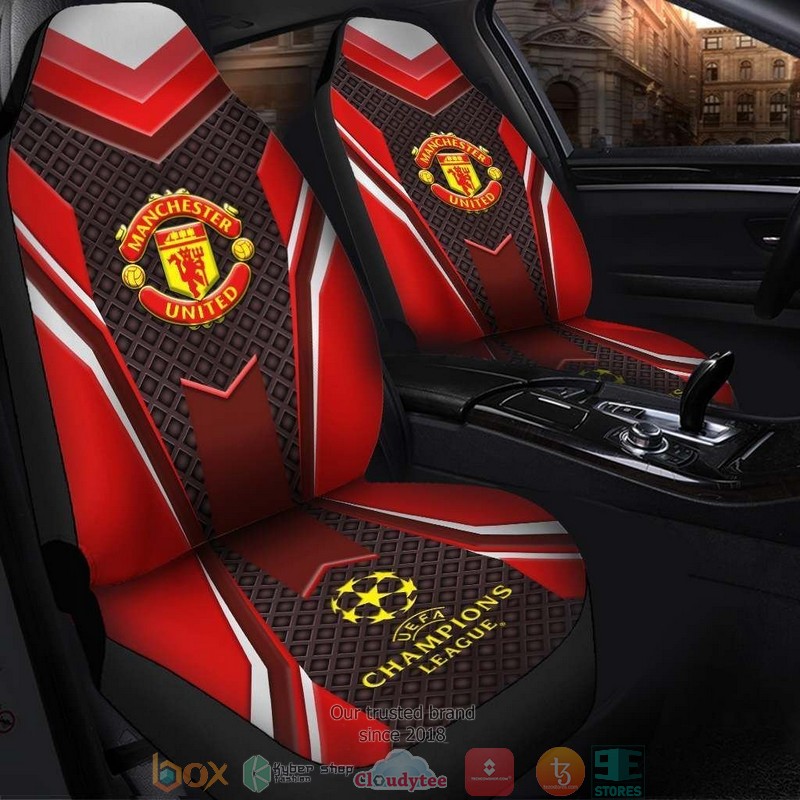 Manchester United Black Red Car Seat Covers