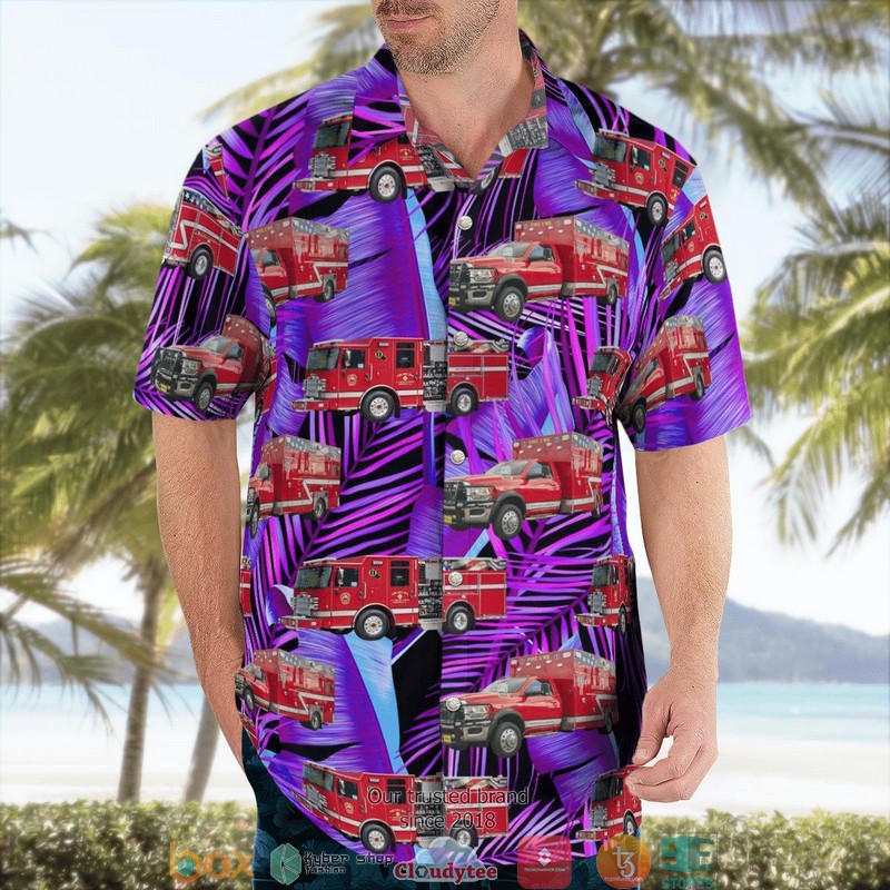 Mandeville Louisiana St Tammany Parish Fire Protection District 4 Hawaiian Shirt word2