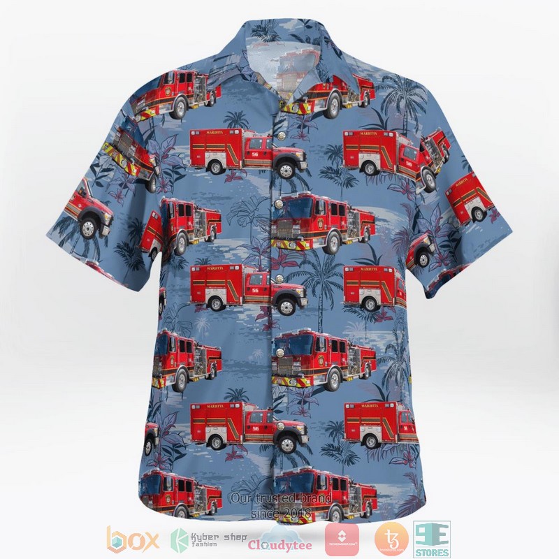Marietta GA Fire Department Staion 56 Aloha Shirt 2 Marietta GA Fire Department Staion 56 Aloha Shirt word2