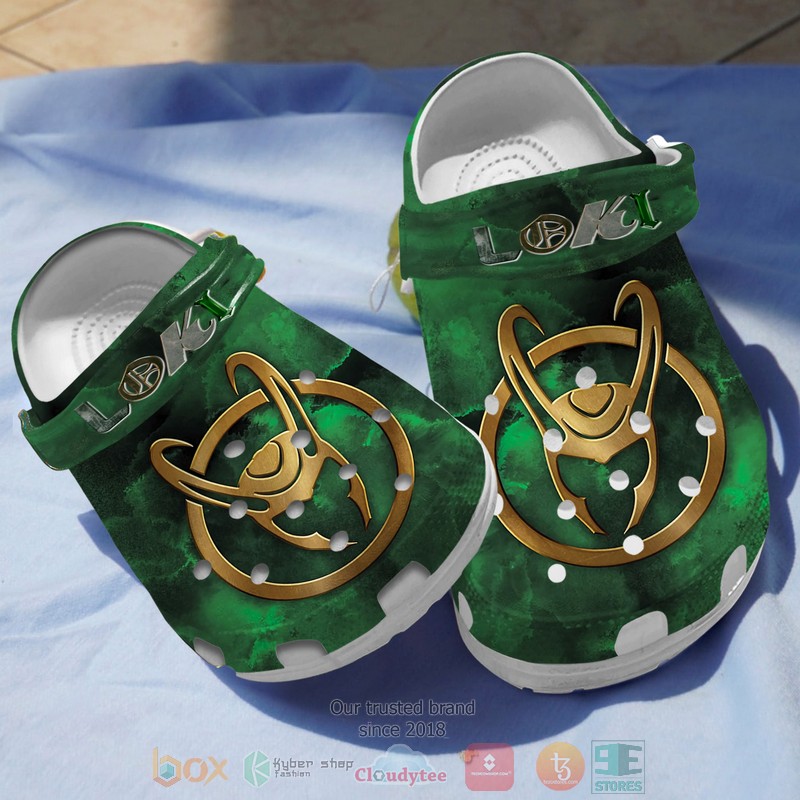 NEW Marvel Loki green Crocs Crocband Clog