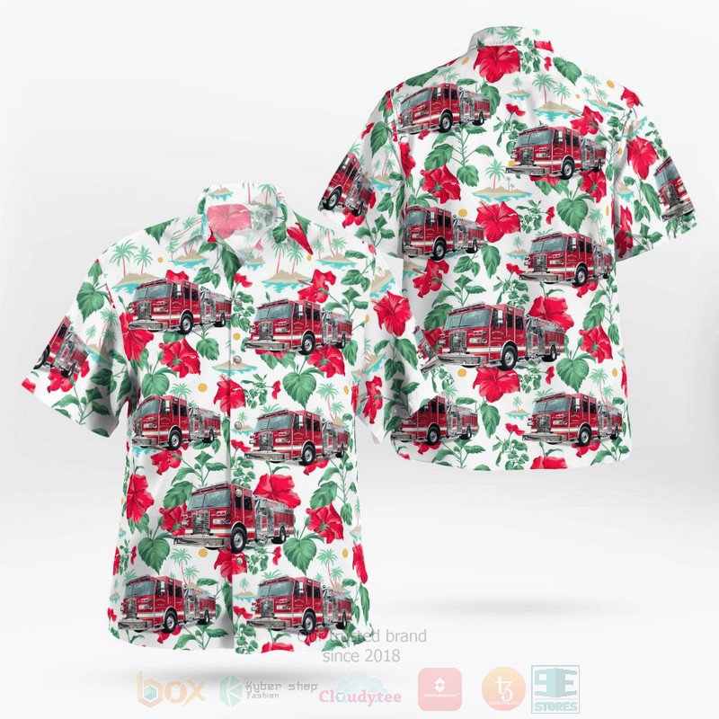 BEST Massillon, Ohio, Massillon Fire Department Station 1 3D Aloha Shirt word1