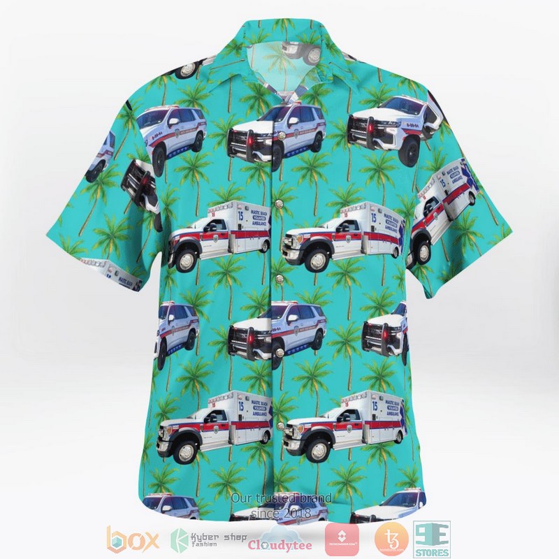 Mastic Beach Ambulance Company New York Fleet Hawaiian Shirt 2 Mastic Beach Ambulance Company New York Fleet Hawaiian Shirt word2