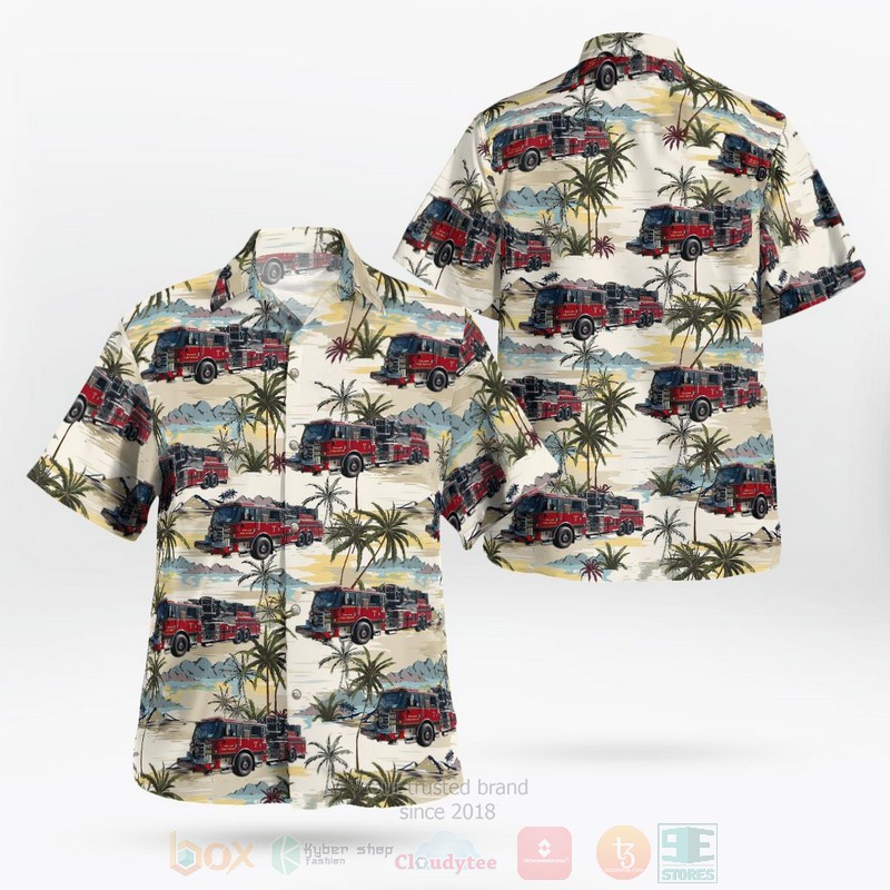 BEST Mauldin Fire Department Mauldin, South Carolina 3D Aloha Shirt word2