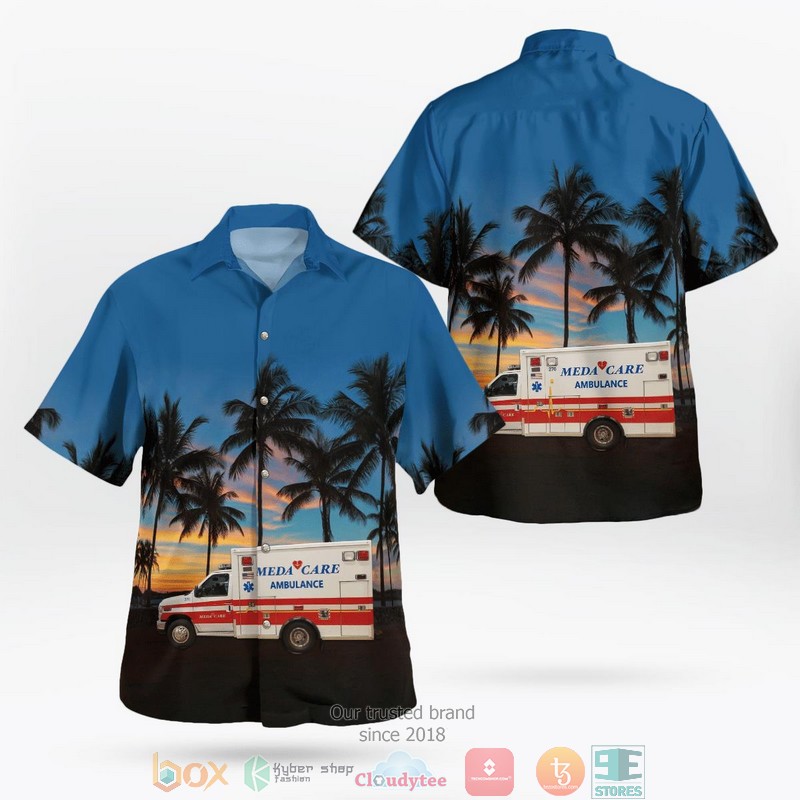 Meda-Care Ambulance Service Milwaukee Wisconsin Hawaiian Shirt word2