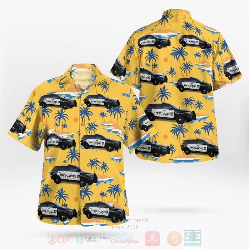 BEST Medina, Ohio, Medina Police Department 3D Aloha Shirt word2
