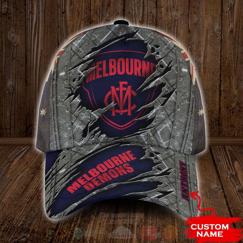 BEST Melbourne Demons AFL Custom Name 3D Cap