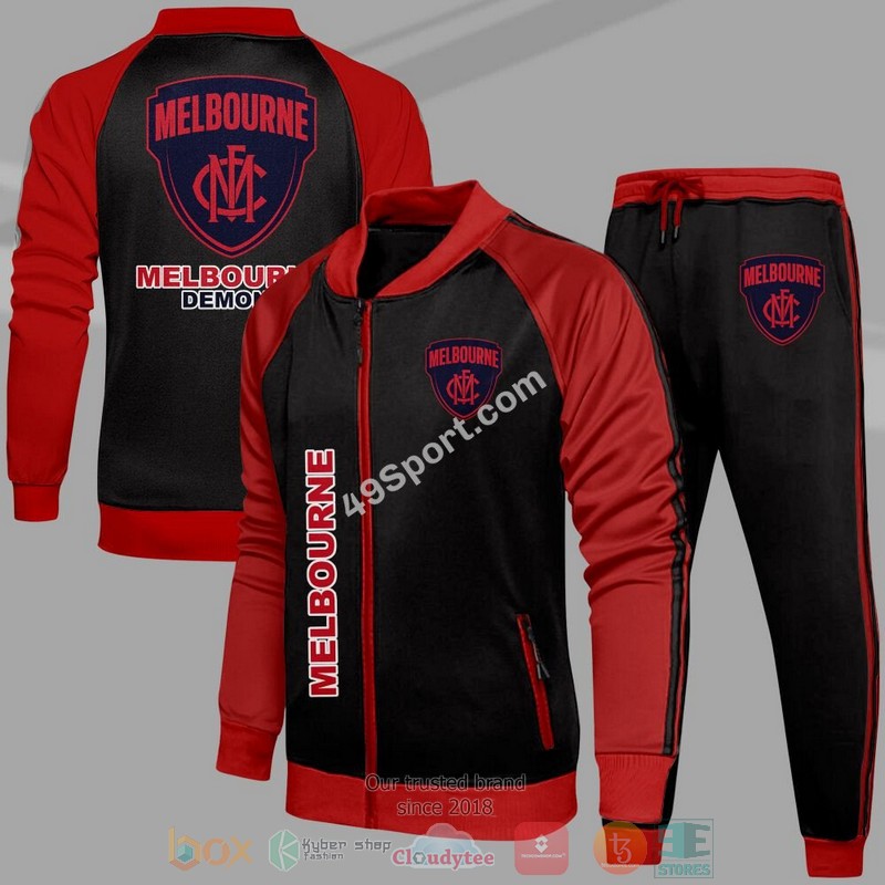 NEW Melbourne Demons Tracksuits Jacket and Pant word3