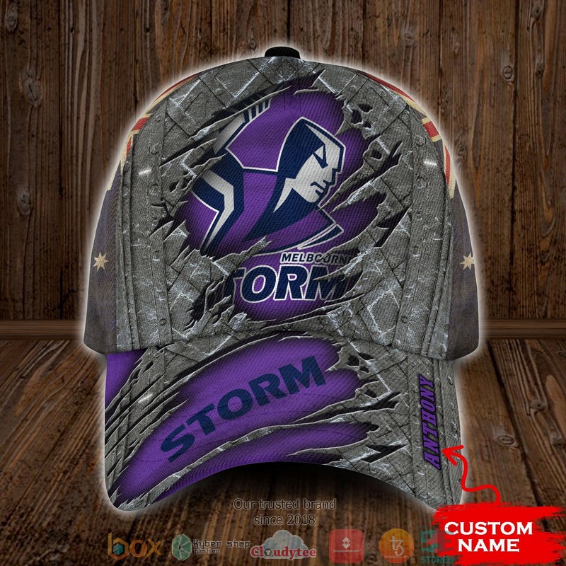 Melbourne Storm NRL Custom Name Cap 8 Melbourne Storm NRL Custom Name Cap word2