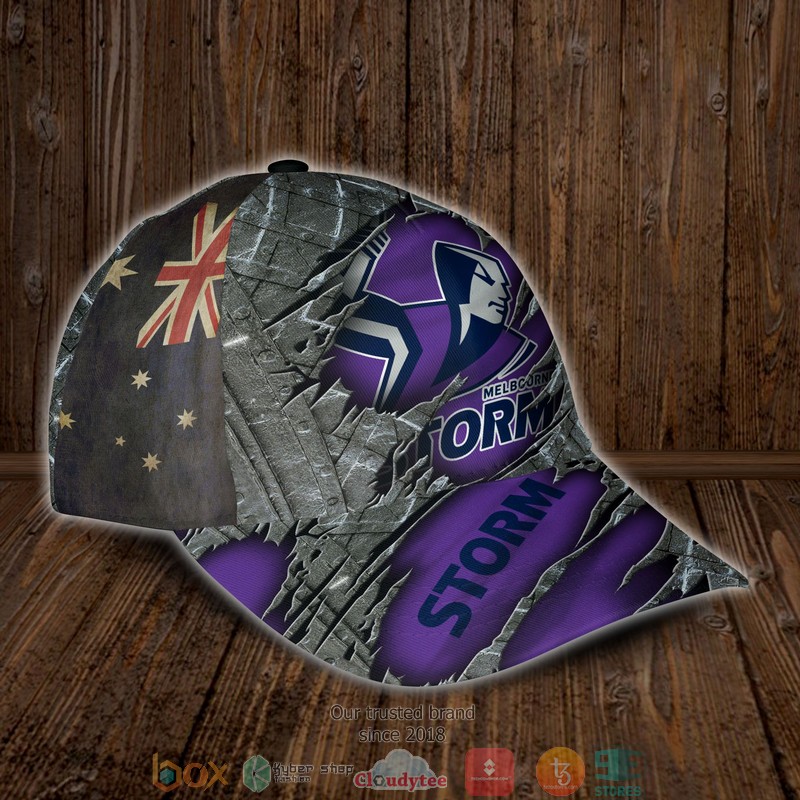 Melbourne Storm NRL Custom Name Cap 2 Melbourne Storm NRL Custom Name Cap word1