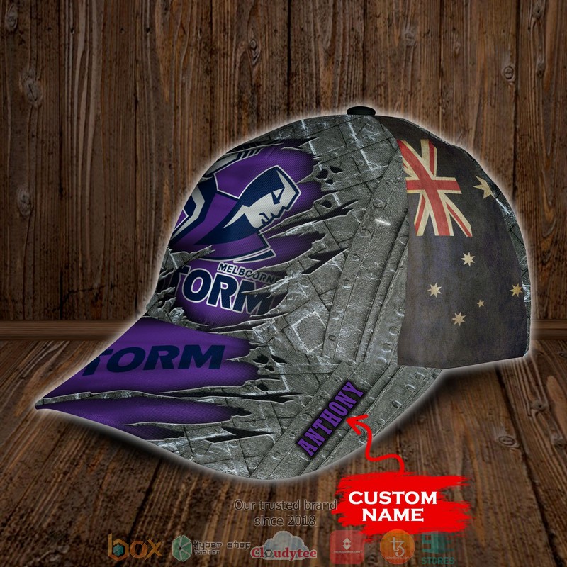 Melbourne Storm NRL Custom Name Cap 3 Melbourne Storm NRL Custom Name Cap word1