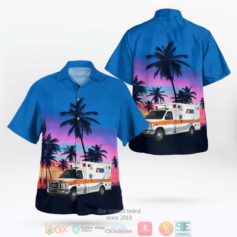 Memphis Tennessee AMR Ambulance Hawaiian Shirt