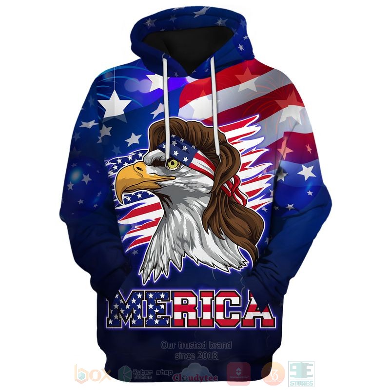 BEST Merica Flag Eagle Independence Day All Over Print Shirt, Hoodie word1