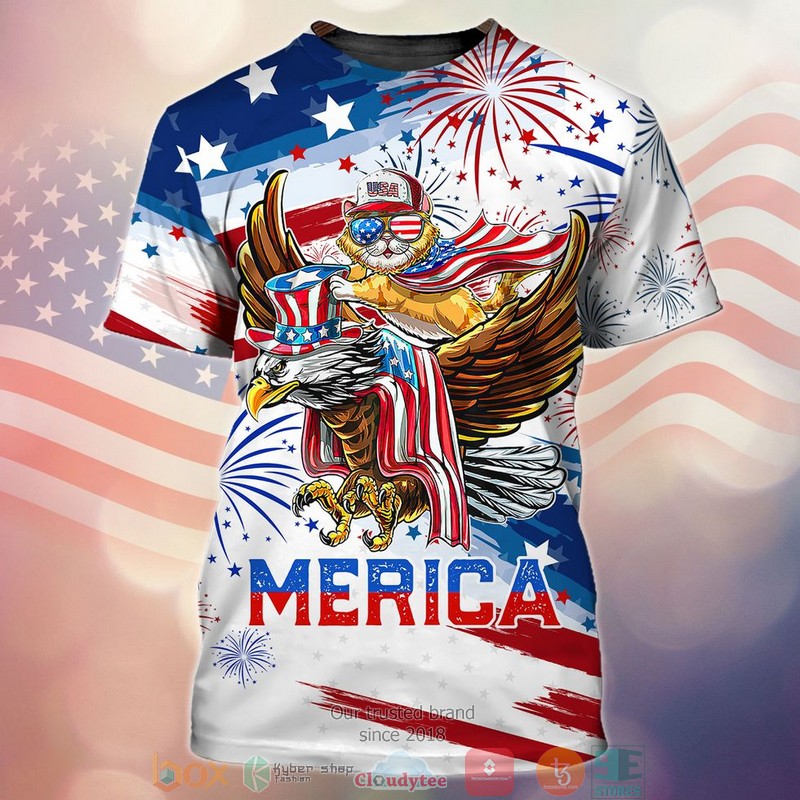 Merica ealge and cats Independence day Shirt, hoodie 4 Merica ealge and cats Independence day Shirt, hoodie word1