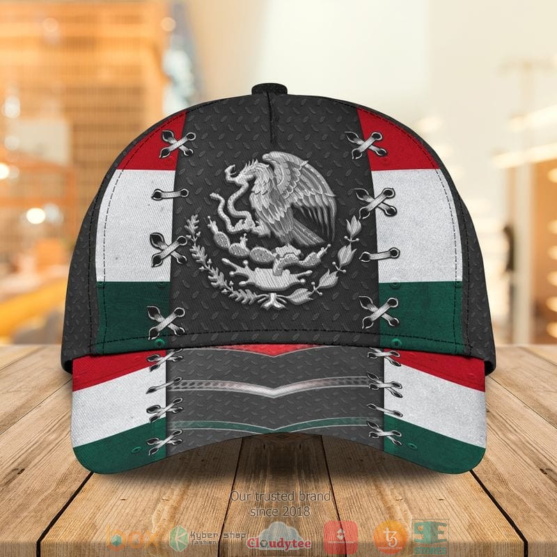 NEW Mexico Coat of Arms grey Hat word2