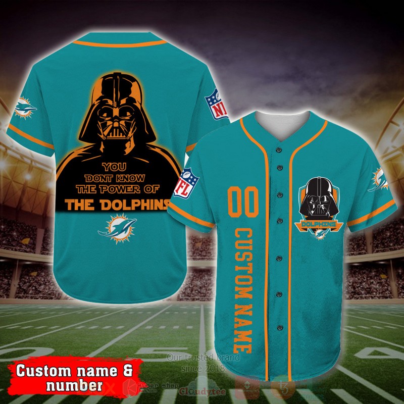 BEST Miami Dolphins, Darth Vader Custom AOP Baseball Jersey 1 BEST Miami Dolphins, Darth Vader Custom AOP Baseball Jersey word1