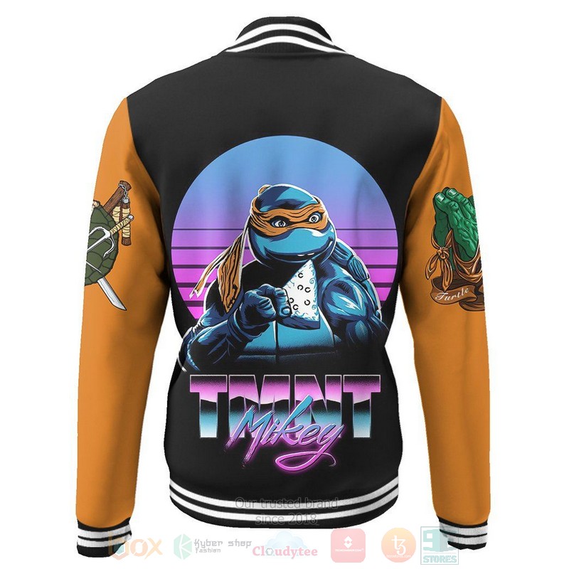 BEST Michelangelo TMNT Mike Mikey Cosplay Orange Custom Name Unisex Baseball Jacket 3 BEST Michelangelo TMNT Mike Mikey Cosplay Orange Custom Name Unisex Baseball Jacket word1