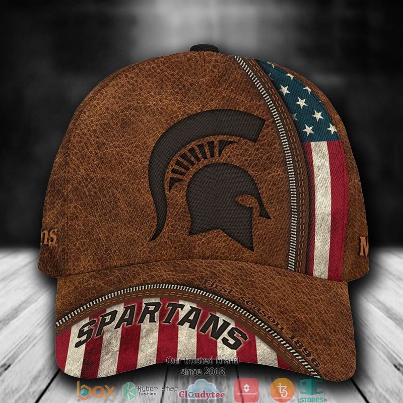 Michigan State Spartans Luxury NCAA2 Custom Name Cap word1