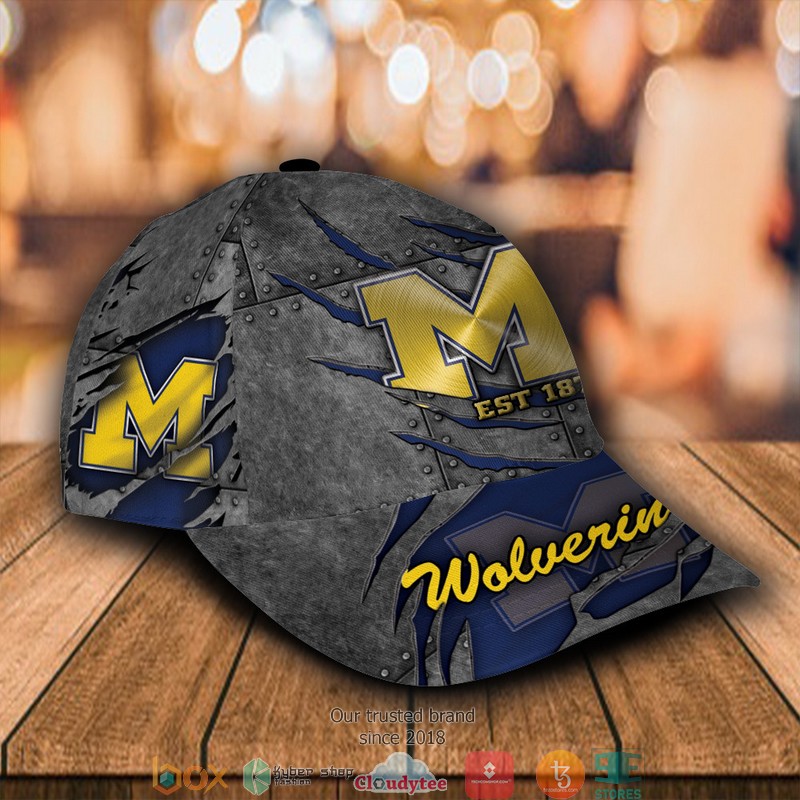 Michigan Wolverines Luxury NCAA1 Custom Name Cap 2 Michigan Wolverines Luxury NCAA1 Custom Name Cap word1