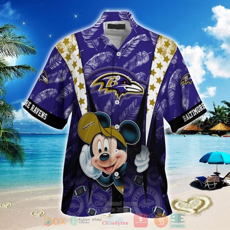 NEW Mickey Mouse Baltimore Ravens Hawaii Shirt 2 NEW Mickey Mouse Baltimore Ravens Hawaii Shirt word2