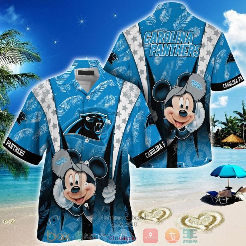 New Mickey Mouse Carolina Panthers Hawaii Shirt Word1