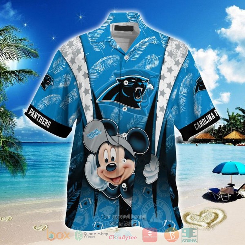 New Mickey Mouse Carolina Panthers Hawaii Shirt Word1