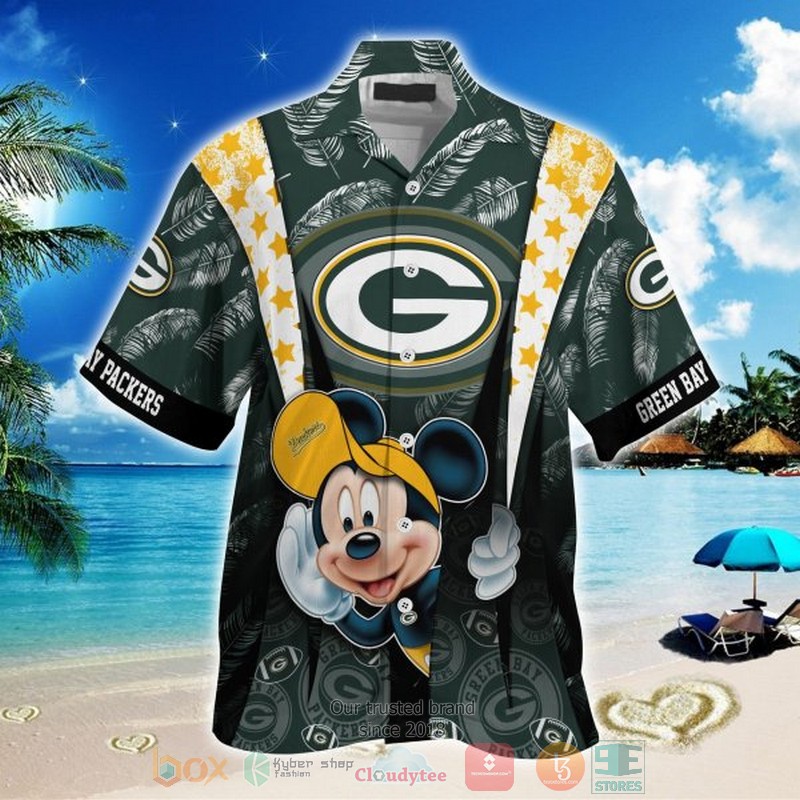 New Mickey Mouse Green Bay Packers Hawaii Shirt Word3