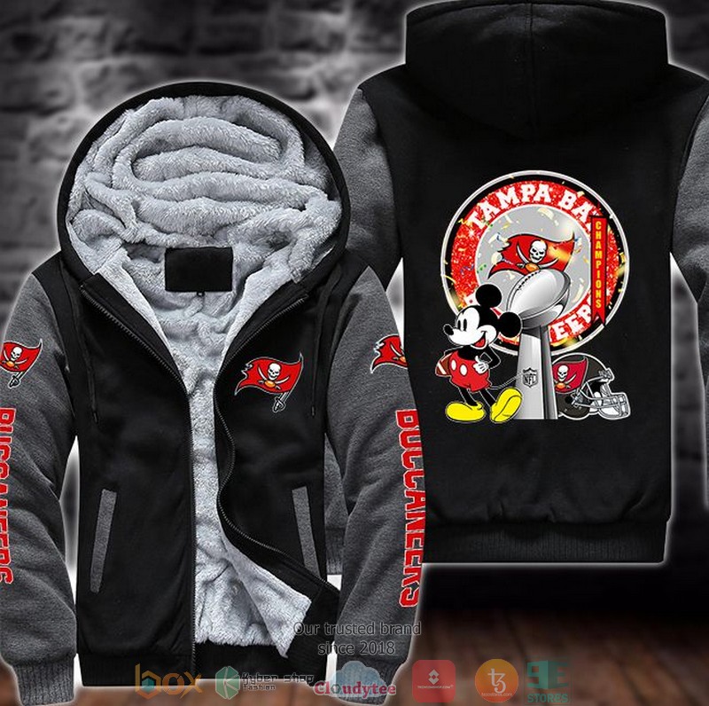 NEW Mickey Mouse Tampa Bay Buccaneers 3D Fleece Hoodie 2 NEW Mickey Mouse Tampa Bay Buccaneers 3D Fleece Hoodie word1
