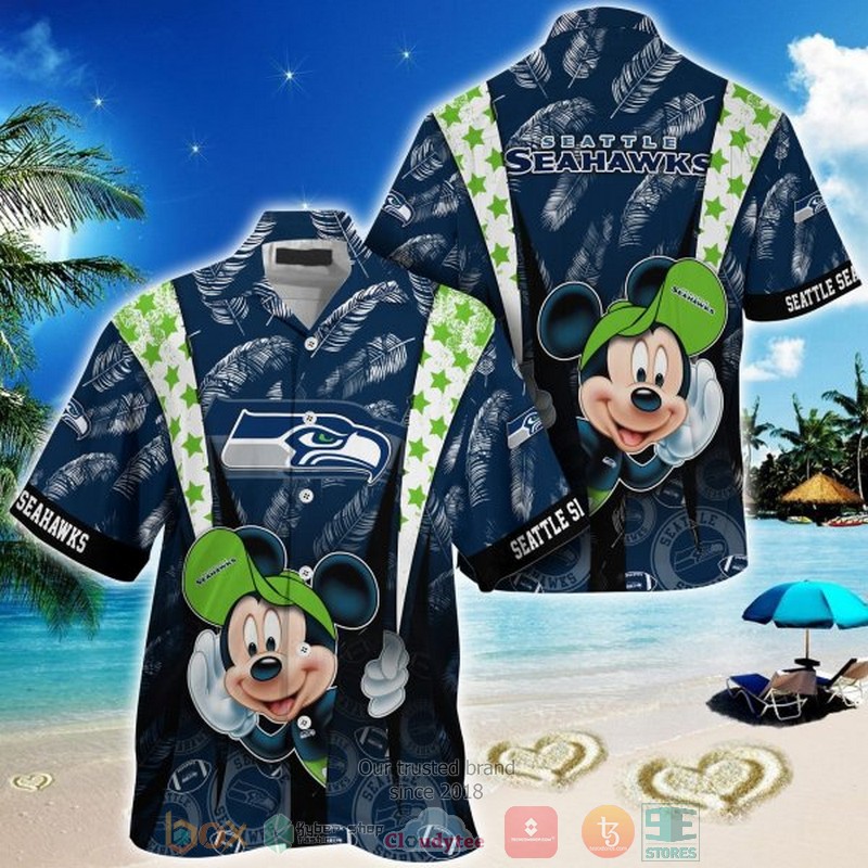 NEW Mickey Mouse Seattle Seahawks Hawaii Shirt 1 NEW Mickey Mouse Seattle Seahawks Hawaii Shirt word1