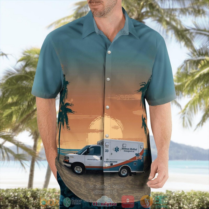 NEW MidWest Medical Transport Company Ohio Aloha Shirt 3 NEW MidWest Medical Transport Company Ohio Aloha Shirt word1