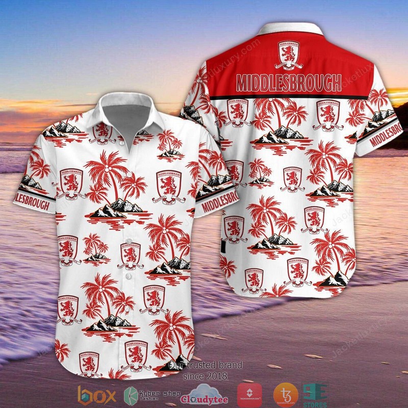 Middlesbrough F.C Hawaiian Shirt, Beach Short word2