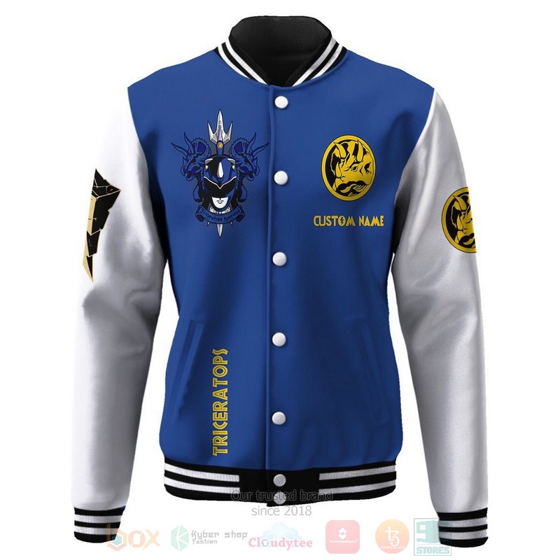 BEST Mighty Morphin Power Ranger Blue Custom Name Unisex Baseball Jacket 9 BEST Mighty Morphin Power Ranger Blue Custom Name Unisex Baseball Jacket word1