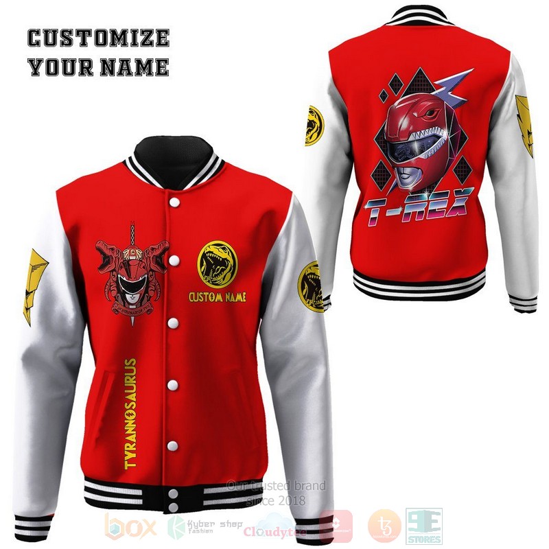 BEST Mighty Morphin Power Ranger Red Custom Name Unisex Baseball Jacket 2 BEST Mighty Morphin Power Ranger Red Custom Name Unisex Baseball Jacket word1