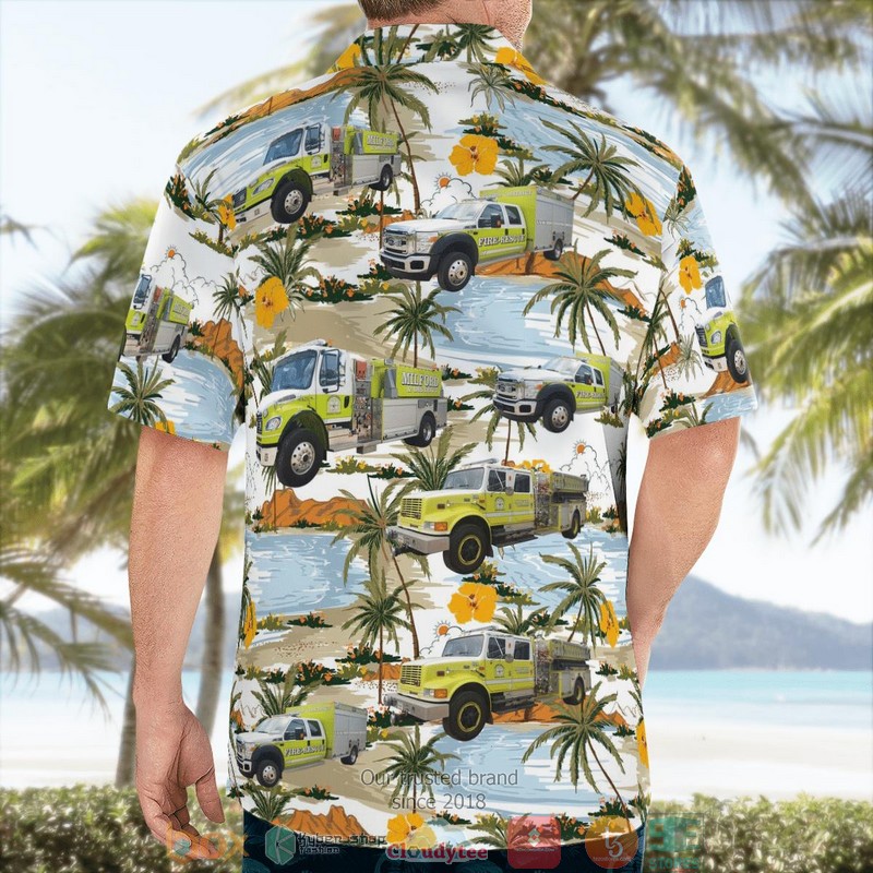 Milford Nova Scotia Canada Milford & District Emergency Services Aloha Shirt word2