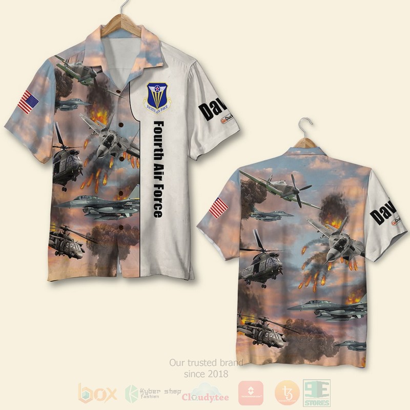 BEST Military Air Fighter, Helicopter, Attack Plane Entering the Air Combat Custom Name Aloha Hawaiian Shirt