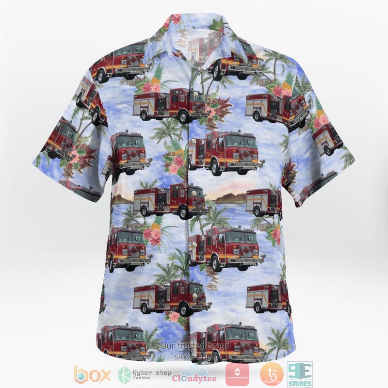 NEW Mill Bay Fire Rescue Cobble Hill Vancouver Island British Columbia Canada Aloha Shirt word2