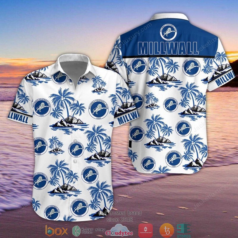 Millwall F.C Hawaiian Shirt, Beach Short 5 Millwall F.C Hawaiian Shirt, Beach Short word1