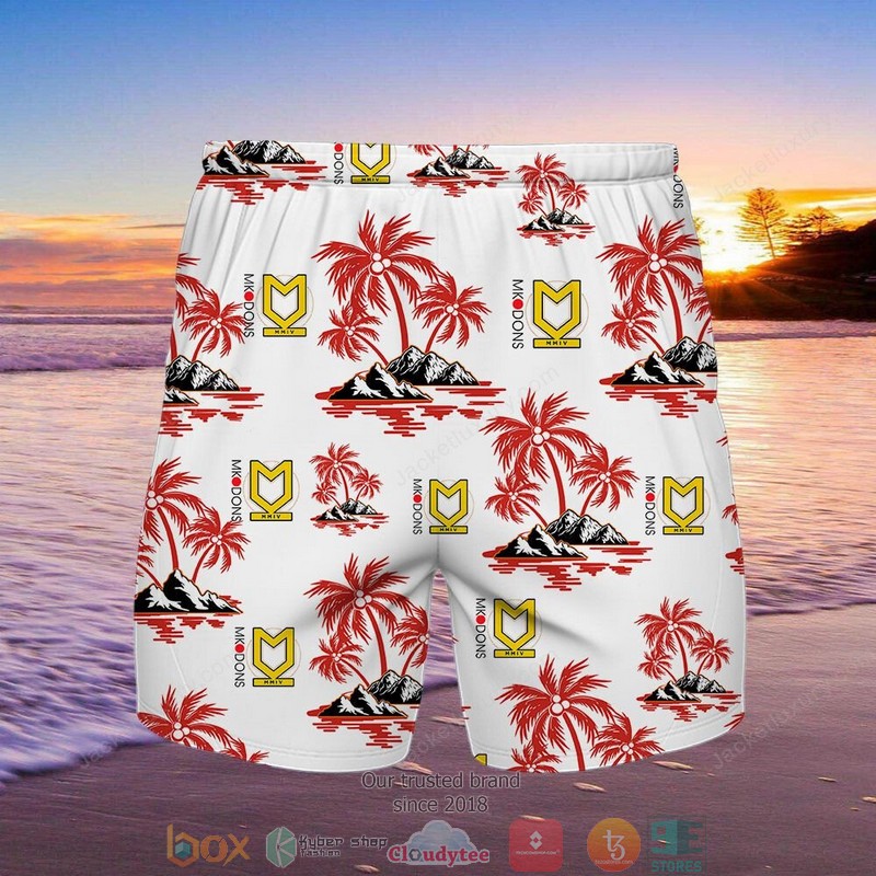 Milton Keynes Dons Hawaiian shirt, short 2 Milton Keynes Dons Hawaiian shirt, short word2