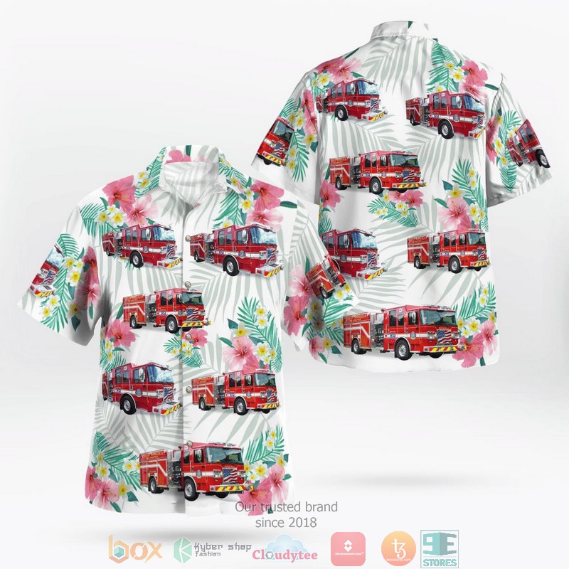 Minneola Fire Department Minneola Florida Hawaiian Shirt word3