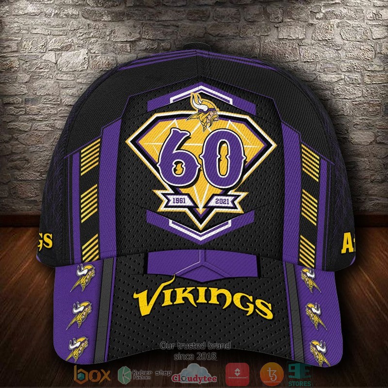 Minnesota Vikings Anniversary NFL Custom Name Cap 1 Minnesota Vikings Anniversary NFL Custom Name Cap word2