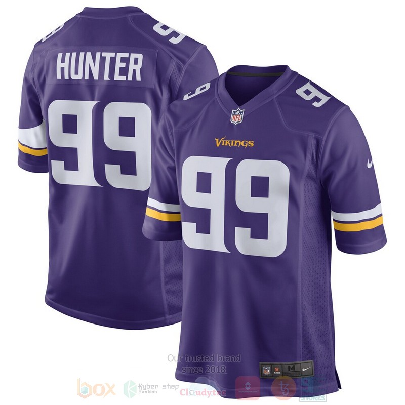 BEST Minnesota Vikings Danielle Hunter Purple Jersey Football word3