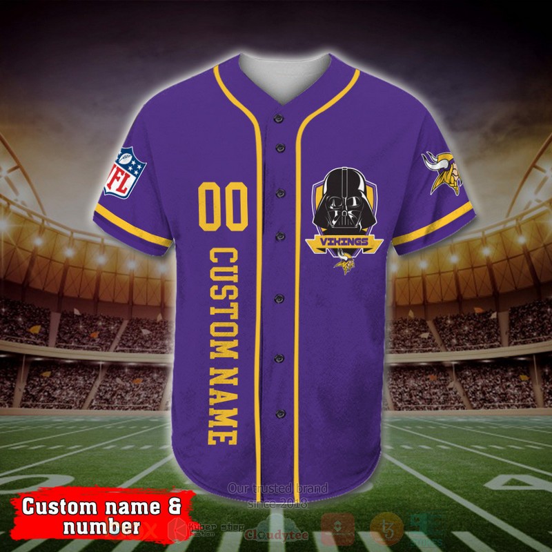 BEST Minnesota Vikings, Darth Vader Custom AOP Baseball Jersey 2 BEST Minnesota Vikings, Darth Vader Custom AOP Baseball Jersey word1