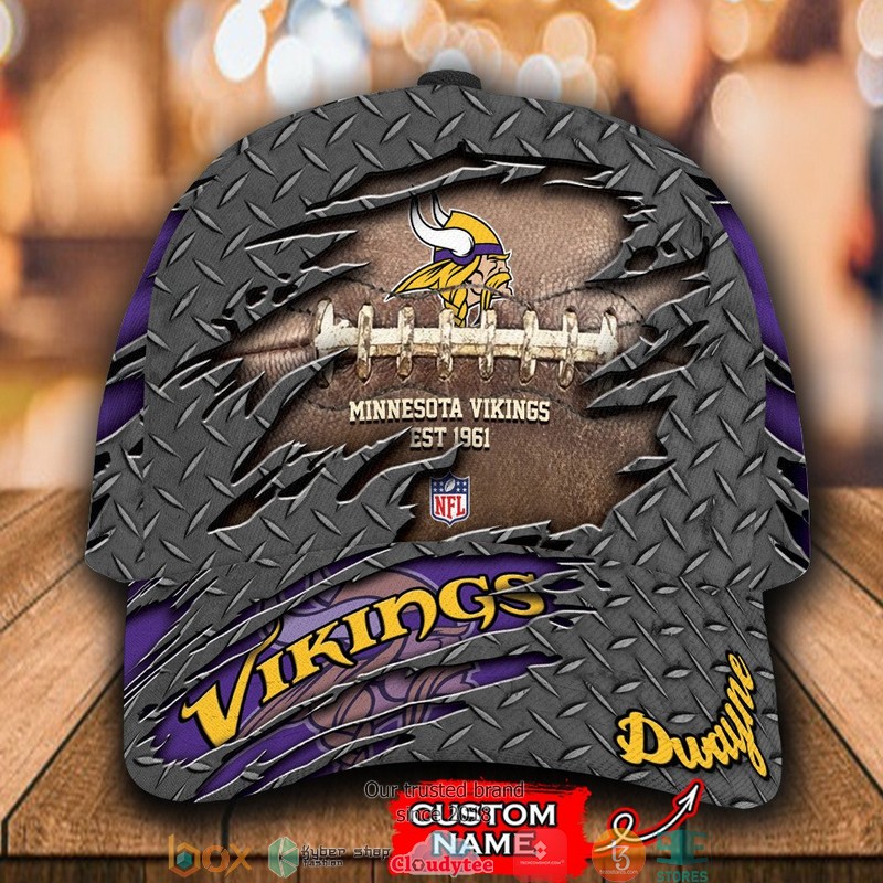 Minnesota Vikings Luxury NFL Custom Name Cap word1