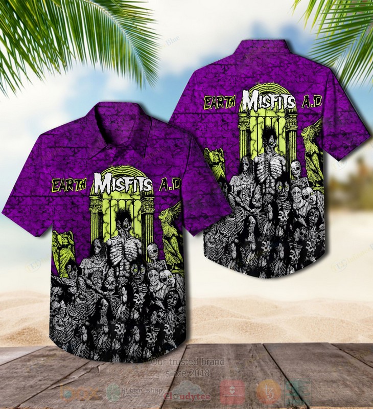 BEST Misfits Earth A.D. Wolfs Blood Album Aloha Hawaiian Shirt
